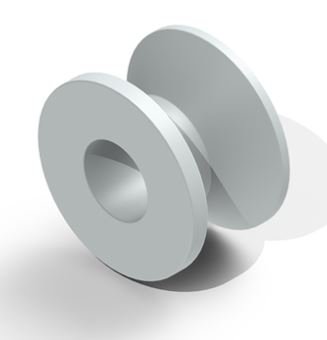 Baxter - Ear Ventilation Tube Beveled Bobbin 1.14 mm Fluoroplastic White Sterile - VT-0608-01