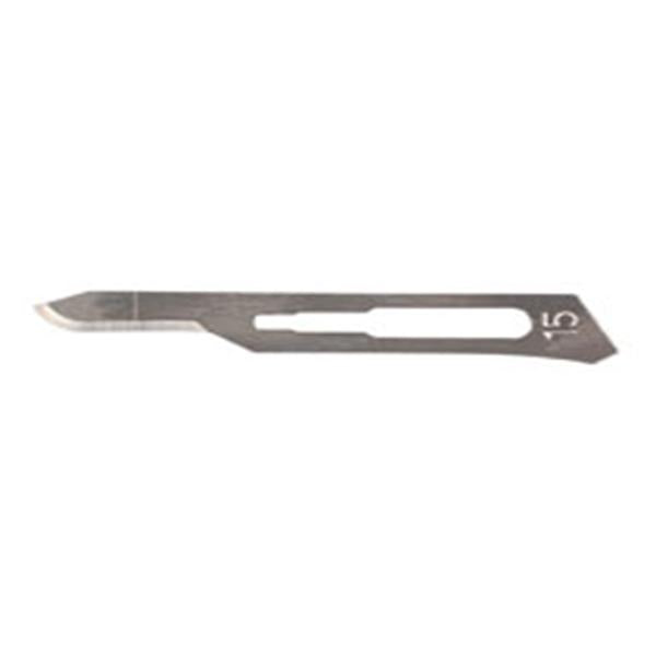 Henry Schein Blade Surgical #15S Carbon Steel Non-Sterile Disposable 10/Bx - 1127295