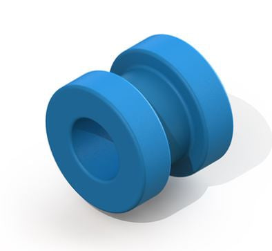 Summit Medical - Ear Ventilation Tube Donaldson 1.14 mm Inner Diameter / 2.84 mm Inner Flange Diameter / 2.84 mm Outer Flange Diameter / 1.43 mm Inner Flange Distance / 2.0 mm Total Length Fluoroplastic White Sterile - VT-0102-50