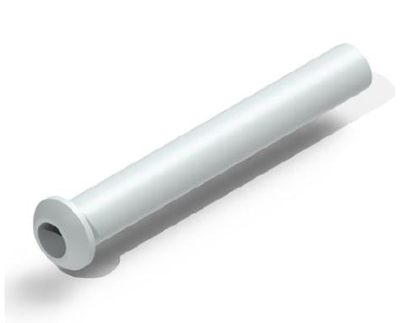 Summit Medical - Ear Ventilation Tube Straight Shank 1.14 mm Inner Diameter / 2.2 mm Inner Flange Diameter / 12.0 mm Total Length Fluoroplastic White Sterile - VT-0900-50
