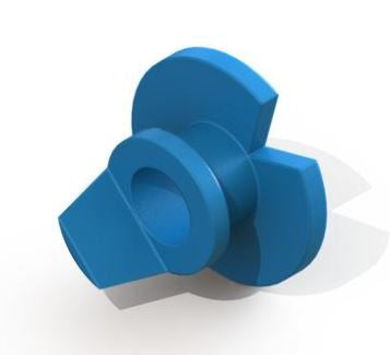 Summit Medical - Ear Ventilation Tube Paparella Type 1 1.14 mm Silicone Elastomer Blue Sterile - VT-0300-50