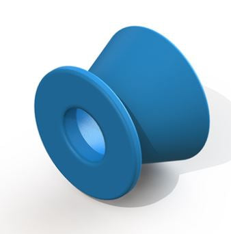 Baxter - Ear Ventilation Tube Button 0.89 mm Fluoroplastic White Sterile - VT-0603-50