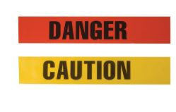 Safety Flag Label Tape Warning Tape DANGER Yellow / Red - DBT3