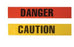 Safety Flag Label Tape Warning Tape DANGER Yellow / Red - DBT3