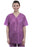 Valumax International Scrub Shirt Large Cranberry 1 Pocket Short Sleeves Unisex - 3520U-CYL