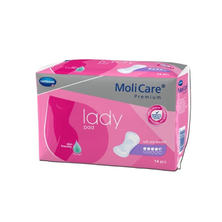 Hartmann MoliCare Premium Bladder Control Pad Moderate Absorbency One Size Fits Most Female Disposable - 168644