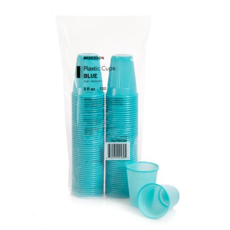 McKesson McKesson Drinking Cup 5 oz. Blue Polypropylene Disposable - 16-PDC5B