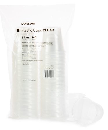 McKesson McKesson Drinking Cup 5 oz. Clear Polypropylene Disposable - 16-PDC5