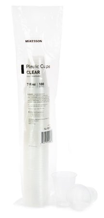 McKesson McKesson Drinking Cup 7 oz. Clear Polypropylene Disposable - 16-PDC7