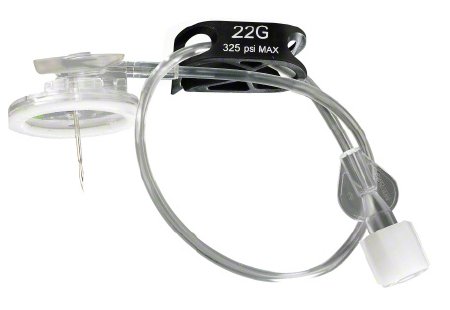 B. Braun Surecan Safety II Huber Needle Infusion Set 22 Gauge 3/5 Inch 7-1/2 Inch Tubing Without Port - 4447010-02