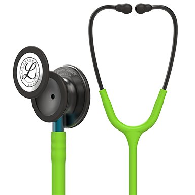 3M Littmann Classic II - Classic Stethoscope Lime Green 1-Tube 27 Inch Tube Double-Sided Chestpiece - 5875