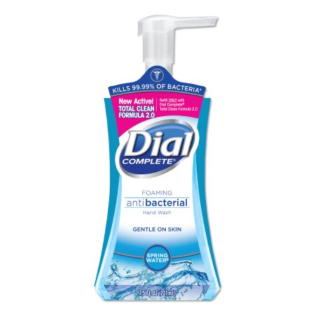 Dial - Antibacterial Soap Foaming 7.5 oz. Pump Bottle Spring Water Scent - DIA05401CT