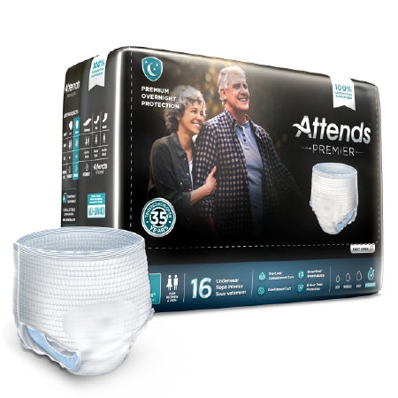 Attends Healthcare Products Attends Premier Adult Absorbent Underwear Pull On Large Disposable Heavy Absorbency - ALI-UW30