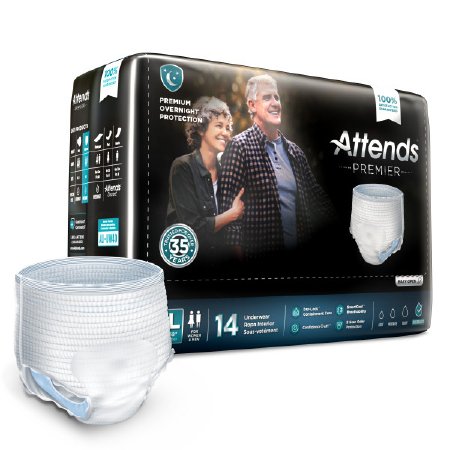 Attends Healthcare Products Attends Premier Adult Absorbent Underwear Pull On X-Large Disposable Heavy Absorbency - ALI-UW40