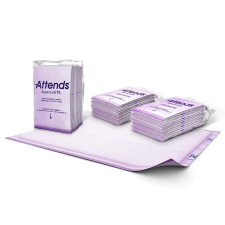 Attends Supersorb XL - Low Air Loss Positioning Underpad 36 X 51 Inch Disposable Pulp Core Heavy Absorbency - ASBXL