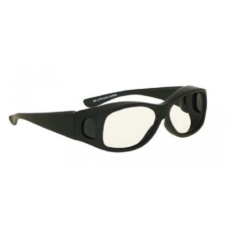 Wolf Fit To Be Tied - Radiation Protection Glasses Wolf Fit to be Tied Fit Over Clear Tint Glass Lens Black Frame Over Ear One Size Fits Most - 14130BK