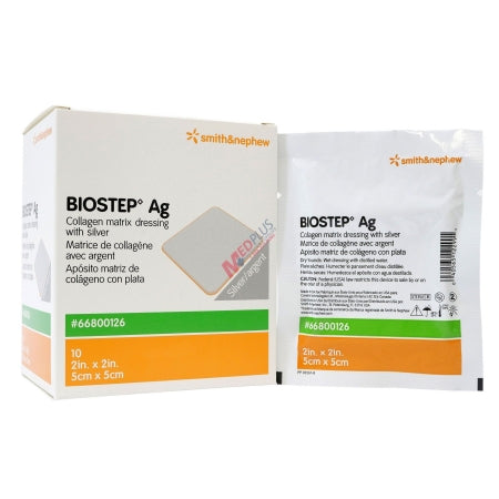 Biostep Ag - Silver Collagen Dressing 2 X 2 Inch Square Sterile - 66800126