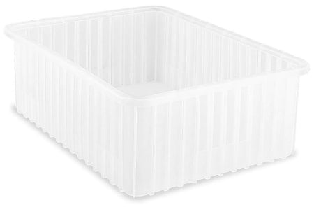 Uline - Storage Bin Clear Polypropylene 8 X 15 X 20 Inch - S-19499