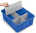 Uline - Bin Divider 8 X 14 Inch Gray Plastic - S-16978SD