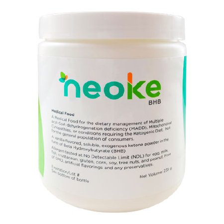 neoKe BHB - Metabolic Oral Supplement / Tube Feeding Formula Unflavored 150 Gram Jar Powder - 6005