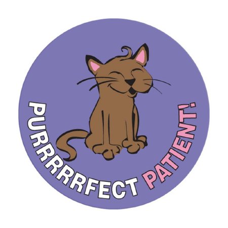 Precision Dynamics Pdc 250 Per Unit Purrrrfect Patient Sticker - 59708872