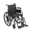 McKesson - Lightweight Wheelchair Dual Axle Desk Length Arm Elevating Legrest Black Upholstery 20 Inch Seat Width Adult 300 lbs. Weight Capacity - 146-K320ADDA-ELR