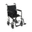 McKesson - Lightweight Transport Chair Aluminum Frame with Black Finish 300 lbs. Weight Capacity Fixed Height / Padded Arm Black Upholstery - 146-ATC19-BK