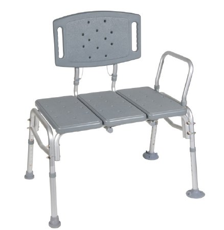 McKesson - Knocked Down Bariatric Bath Transfer Bench 500 lbs. Weight Capacity - 146-12025KD-1