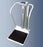 Befour - Column Scale with Handrail Digital Display 1000 lbs. / 474 kg Capacity Black / Silver / White Battery Operated - MX810