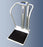 Befour - Column Scale with Handrail Digital Display 1000 lbs. / 474 kg Capacity Black / Silver / White Battery Operated - MX810