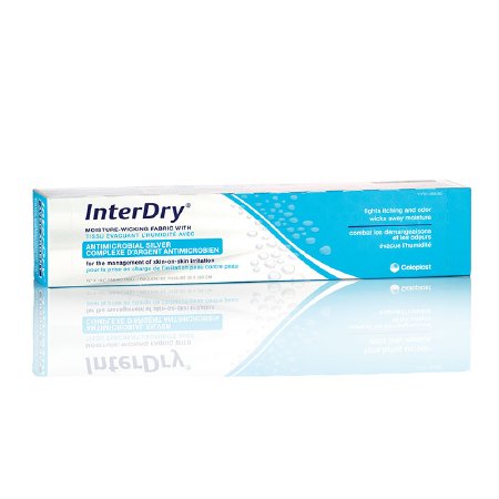 Coloplast InterDry Skinfold Management Dressing with Silver 10 X 44 Inch Roll - 7910