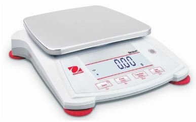 Ohaus - Food / Lab Scale Digital LCD Display 1200 Gram Capacity Red / White AC Adapter / Battery Operated - 01922403