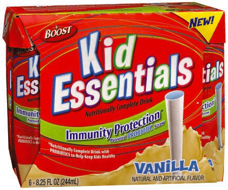 Nestle Healthcare Nutrition Boost Kid Essentials Pediatric Oral Supplement Vanilla Vortex Flavor 8.25 oz. Bottle Ready to Use - 12393115