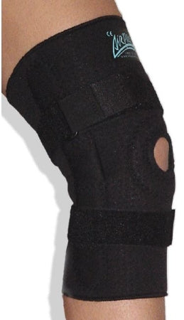 Wheaton Brace Company Knee Brace Airpro Sports Hinged Knee Brace 2X-Large D-Ring / Hook And Loop Strap Closure 18 To 19-1/2 Inch Knee Circumference Left Or Right Knee - KS21-XXL