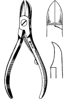 Econo - Nail Nipper Concave Jaw 4-1/2 Inch Length Pakistan Stainless Steel - 21-497