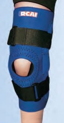 Restorative Care of America - Knee Brace Youth D-Ring / Hook and Loop Strap Closure 10 to 11 Inch Knee Circumference Left or Right Knee - 550-HKB-Y