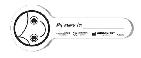 GOOD-LITE - Eye Occluder Heidi Smiling Face Style Disposable White Card Stock - 253200