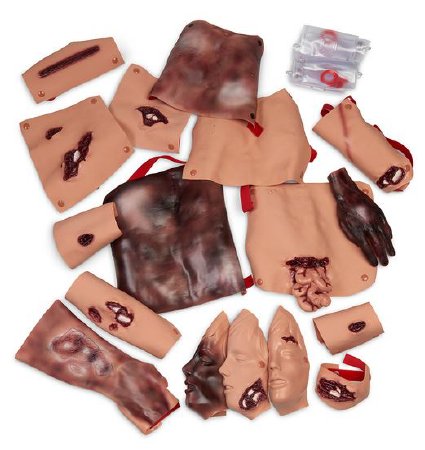 Simulaids - Trauma Moulage Kit Light Skin Tone - 800-6701