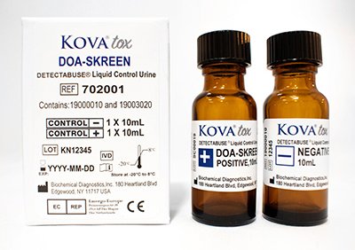 Detectabuse DOA-Skreen - Drugs of Abuse Control 17-Drug Panel Positive Level / Negative Level 2 X 10 mL - Kova International - 702001