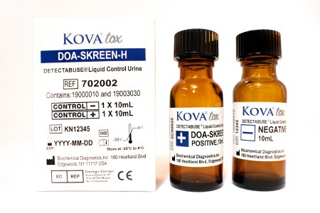 Detectabuse DOA-Skreen - Drugs of Abuse Control 17-Drug Panel Positive Level / Negative Level 2 X 10 mL - Kova International - 702002