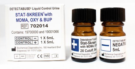 Detectabuse Stat-Skreen - Drugs of Abuse Control DOA 15-Drug Panel, OPI300 Positive Level / Negative Level 2 X 5 mL - Kova International - 702014