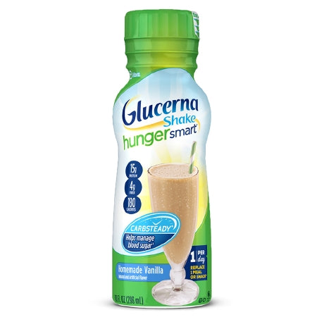 Abbott Nutrition Glucerna Hunger Smart Shake Oral Supplement Creamy Strawberry Flavor 10 oz. Bottle Ready to Use - 66534