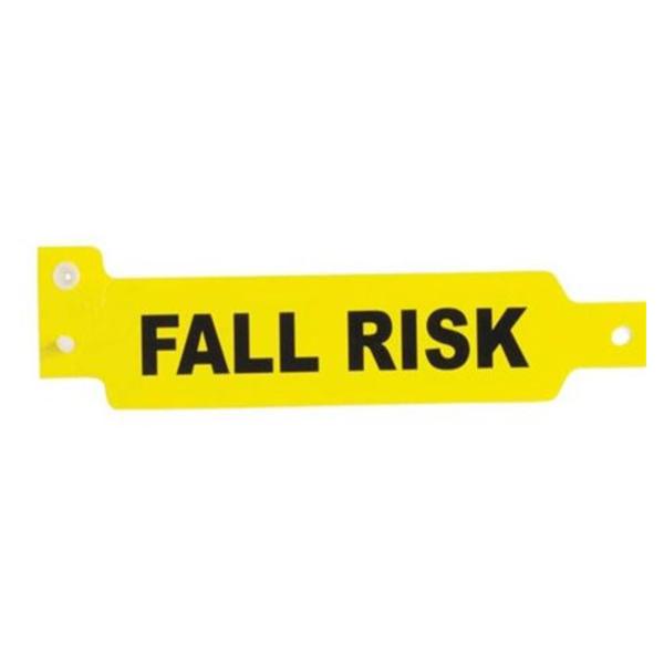Marketlab Band Alert Non Stretch Polyester Yellow Fall Risk Alert 500/Package - 7645-YL