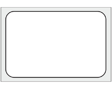 Shamrock - Blank Label Printer Label White Thermal Transfer 1 X 1-1/2 Inch - THERM-125R-T