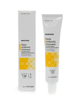 Mckesson Brand First Aid Antibiotic Mckesson Ointment 1 Oz. Tube - 118-75249