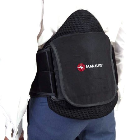 Tallback 50 - Back Brace One Size Fits Most Hook and Loop with Single Pulley System Closure 25 to 56 Inch Waist Circumference - Manamed - TB050