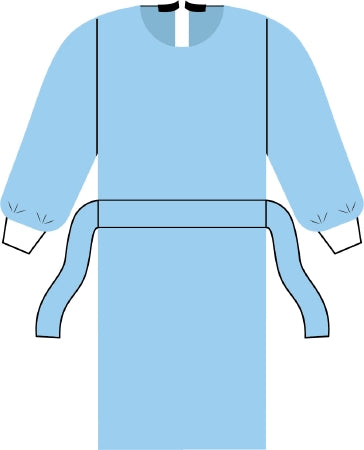 Invenio Healthcare Protective Procedure Gown X-Large Unisex NonSterile Blue - 60-3213