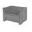 Akro-Mils Stak-N-Store Storage Bin Gray Plastic 12-7/16 X 15-1/4 X 19-7/8 Inch - 13017GREY