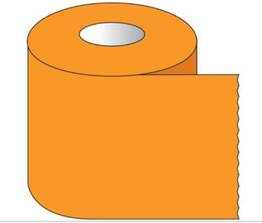 Fisher Scientific - Blank Label Tape Multipurpose Label Orange 1 X 500 Inch - 50998722