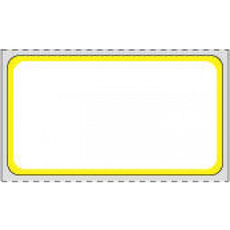 Precision Dynamics - Blank Label Thermal Label White, Yellow Paper 1-1/4 X 2-1/4 Inch - THERMDYB18
